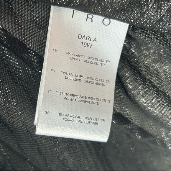 IRO black/silver Darla shirt - Picture 4 of 4